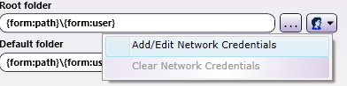 Add/Edit Network Credentials