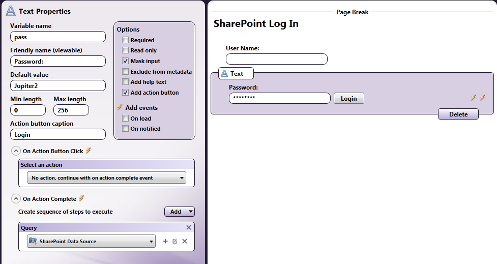 SharePoint example