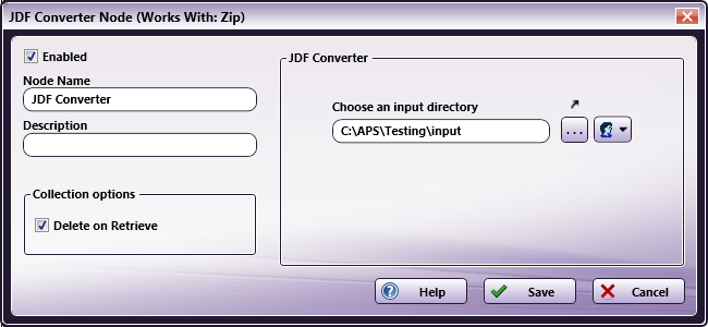JDF Converter Node
