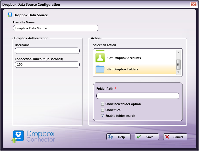 Get Dropbox Folders