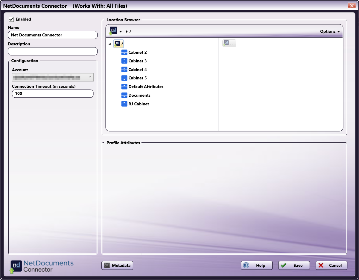 NetDocuments Connector