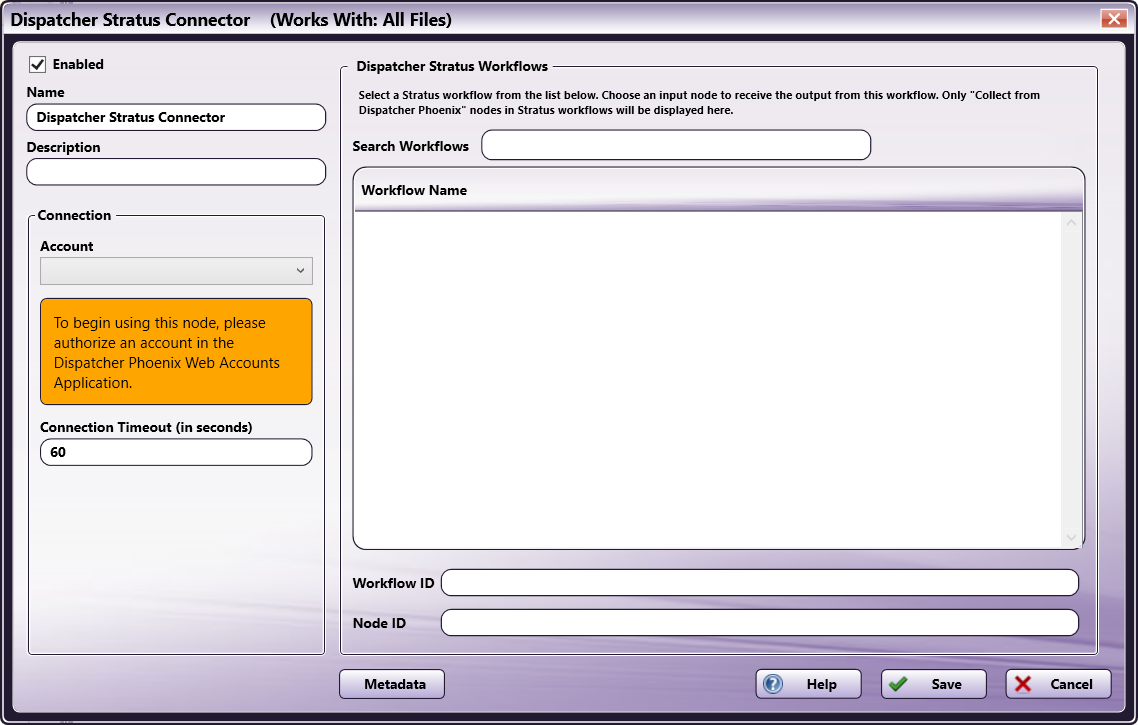 Dispatcher Stratus Connector