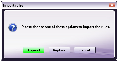 Import Rules Dialog