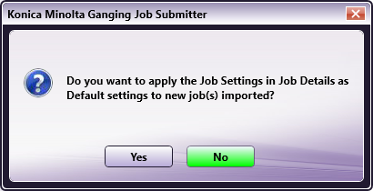 Basic Operation Procedure for the Ganging Job Submitter
