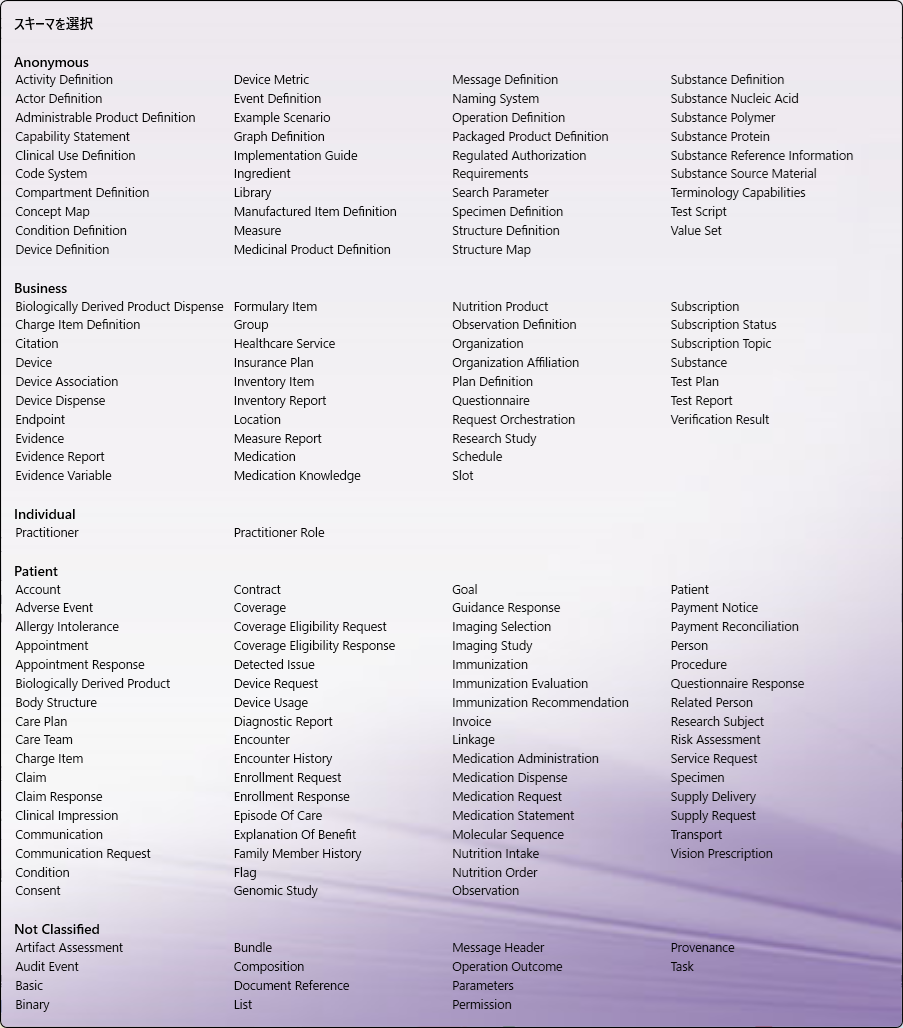 FHIR ジェネレーターノード