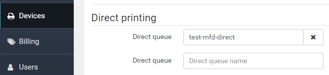 Direct queue configuration in Dispatcher Paragon